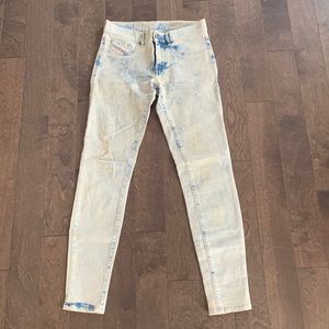Womans Designer Jeans Acid Wash